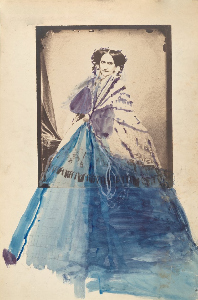 [Hraběnka v krajkovém šálu], 60. léta 19. století. od Pierre Louis Pierson
