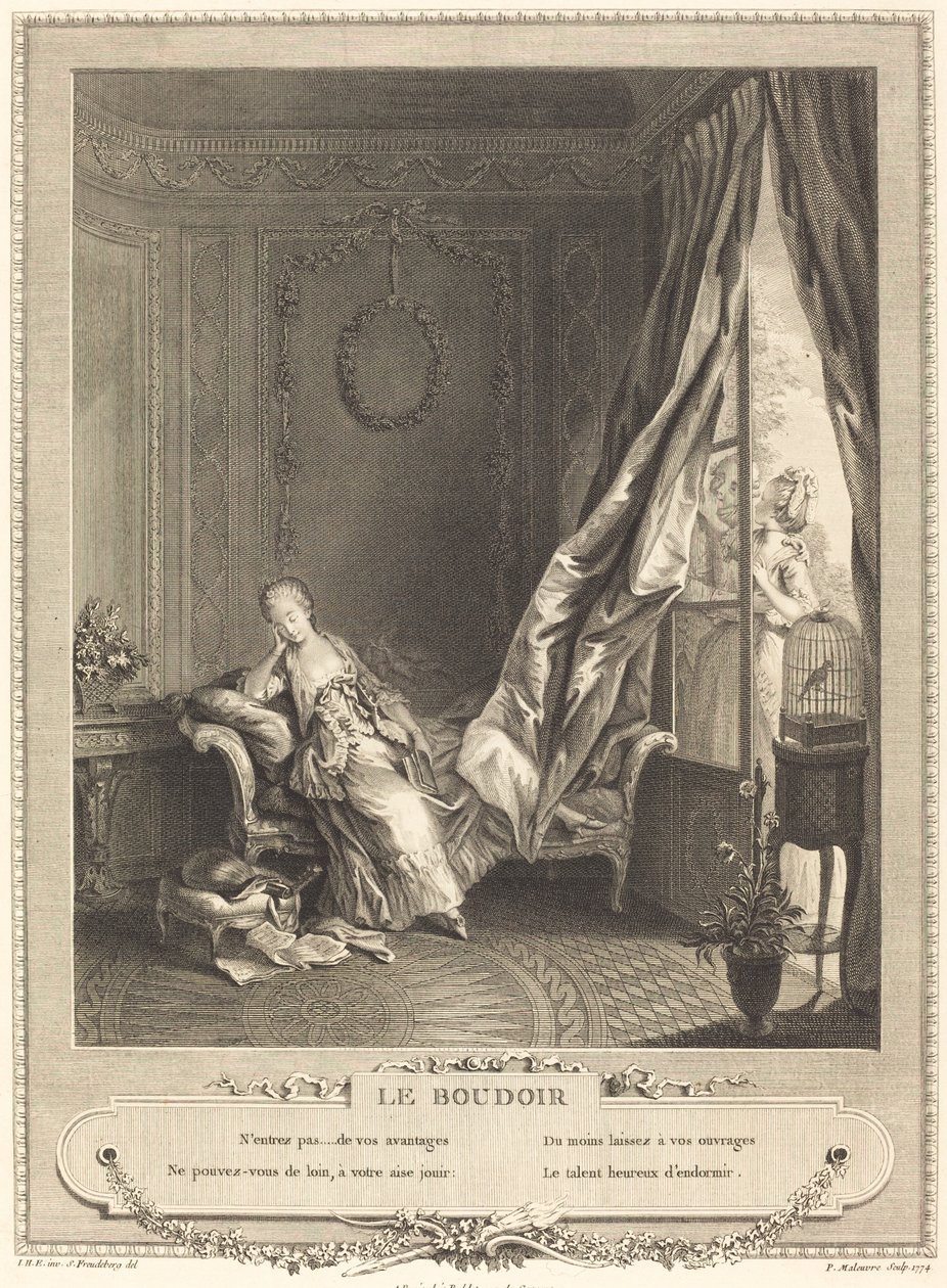 Budoár od Pierre Maleuvre after Sigmund Freudenberger