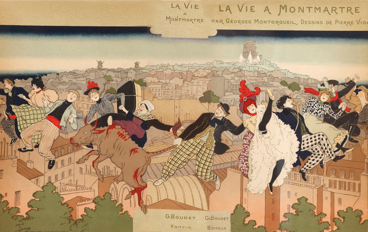 Život na Montmartru, 1897. od Pierre Marie Louis Vidal