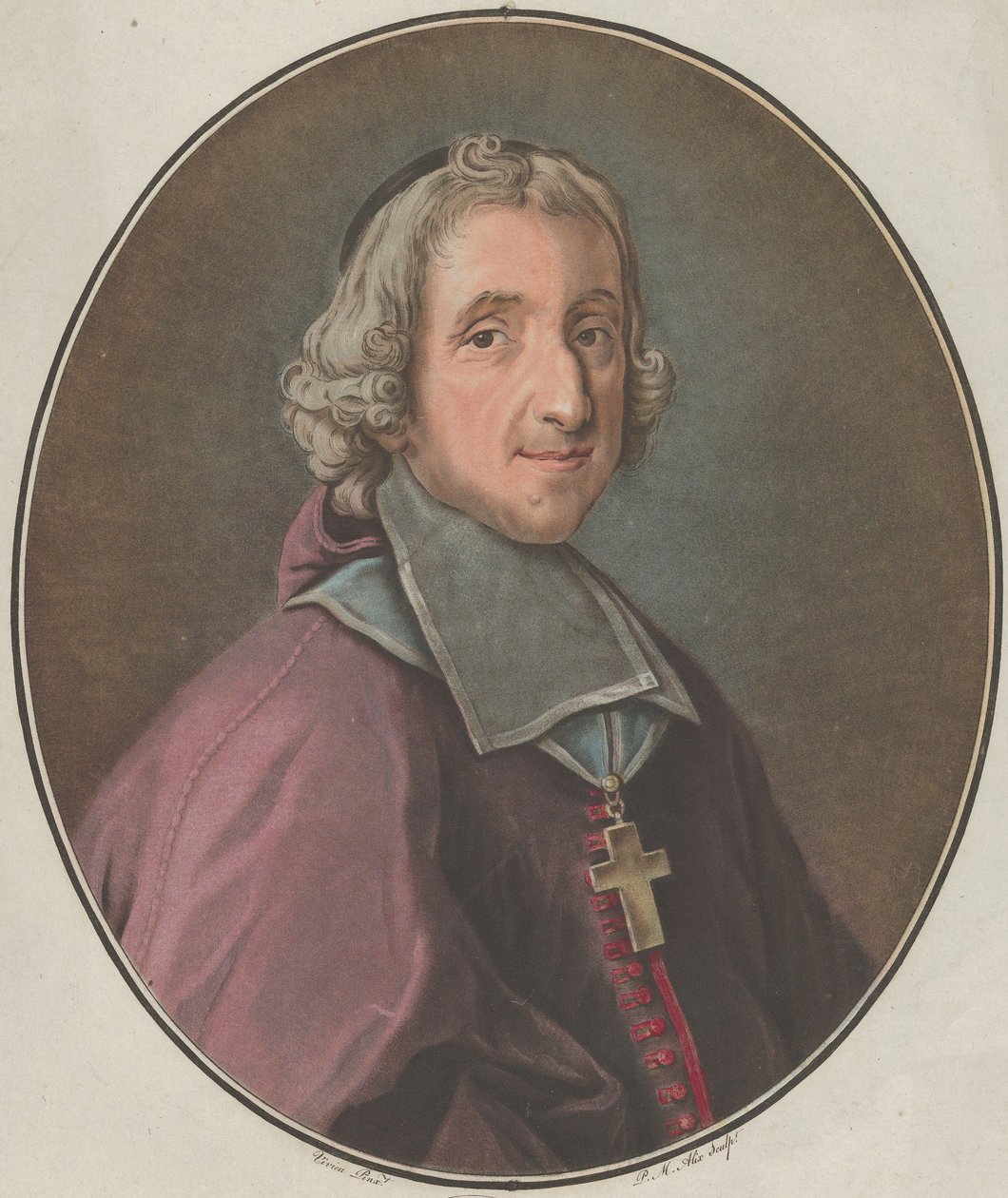 Portrét Fénelon, 1793. od Pierre Michel Alix