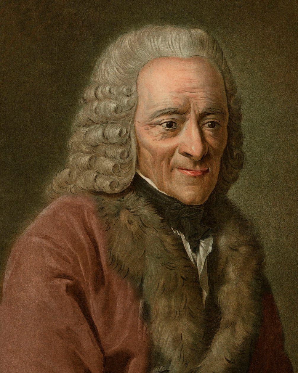 Portrét Voltaira od Pierre Michel Alix