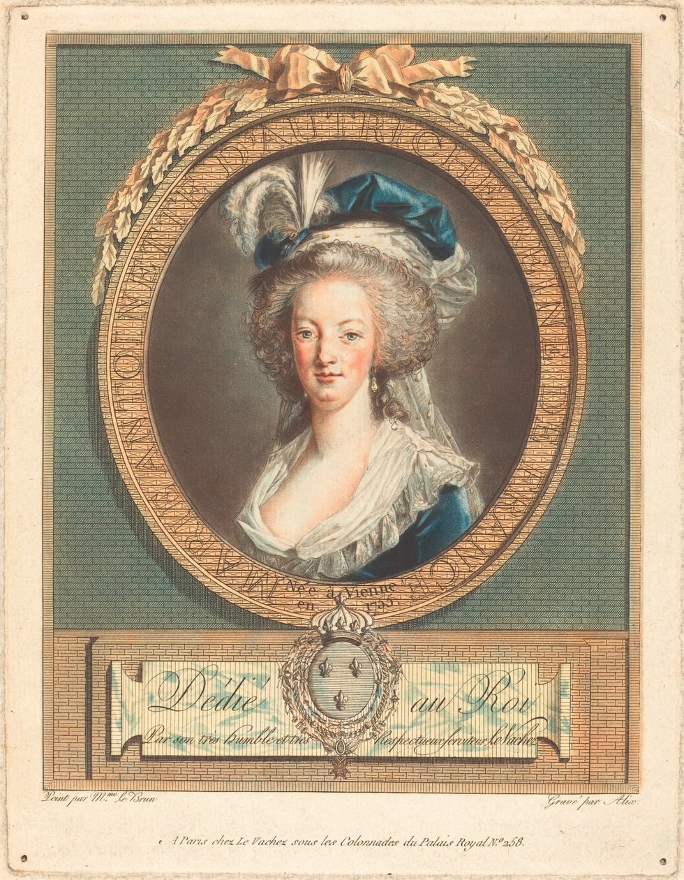 Královna Marie-Antoinetta, c. 1789. od Pierre Michel Alix