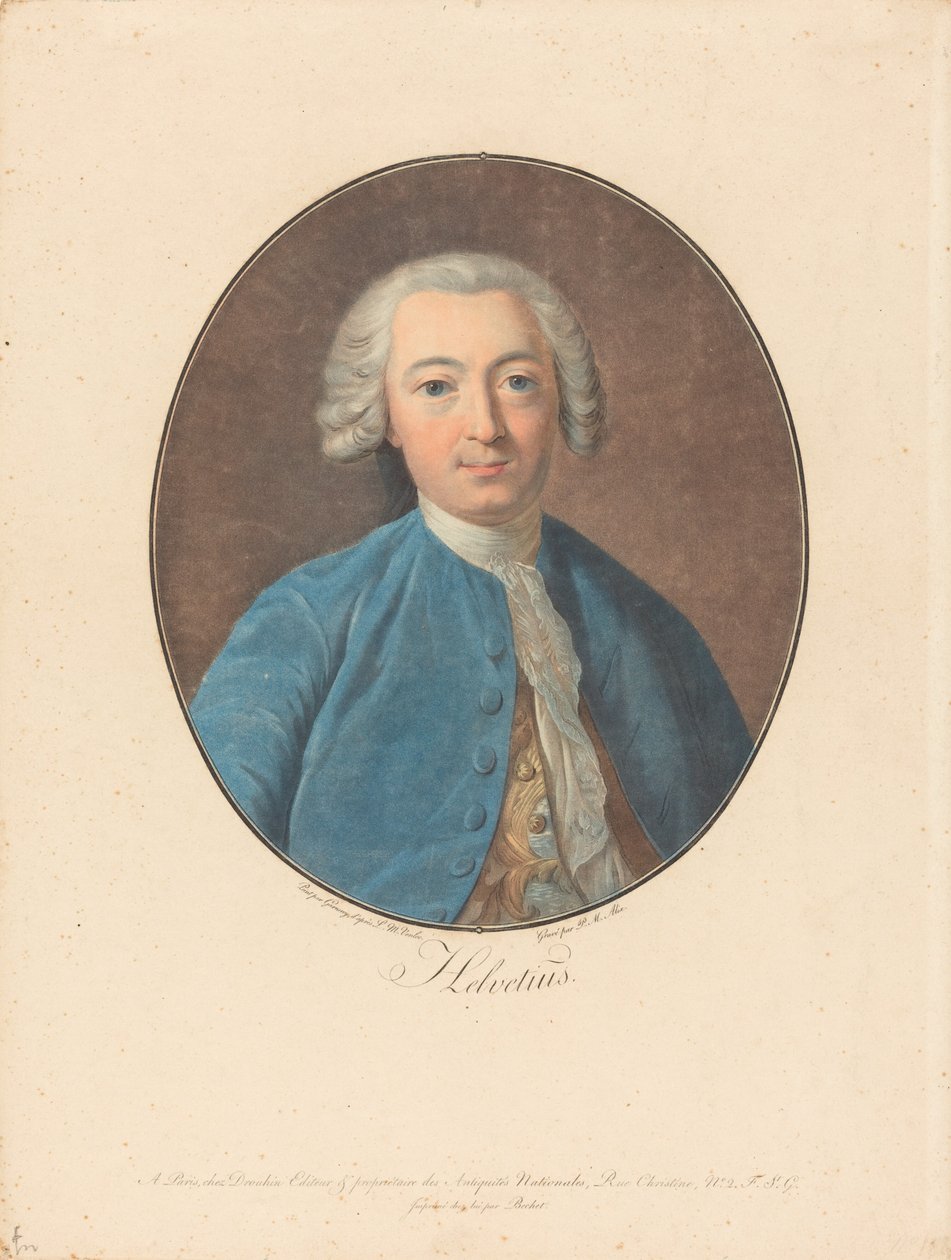 Helvetius od Pierre Michel Alix after Jean François Garnerey after Louis Michel Van Loo