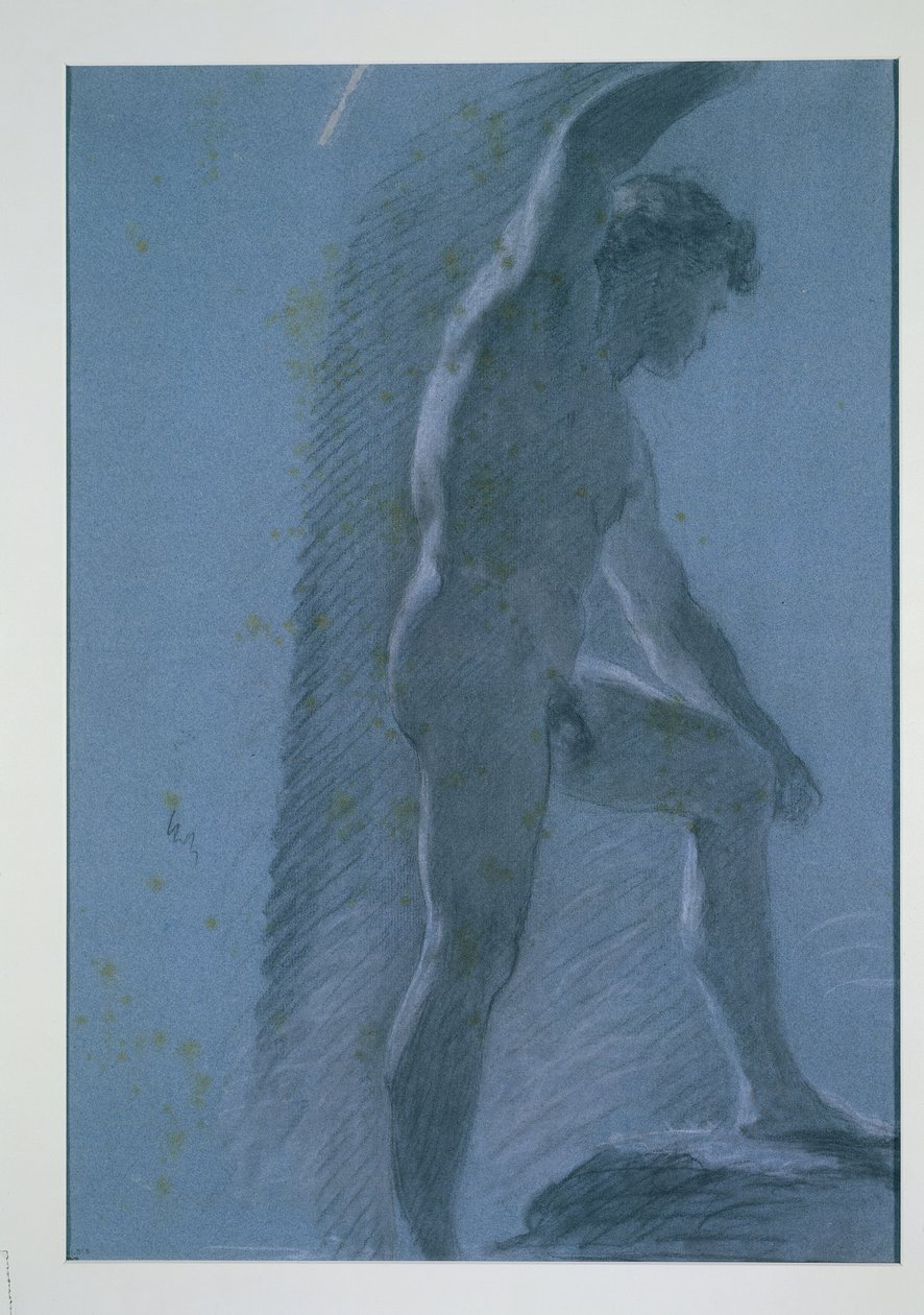 Studie mužského aktu (verze) od Pierre Paul Prud