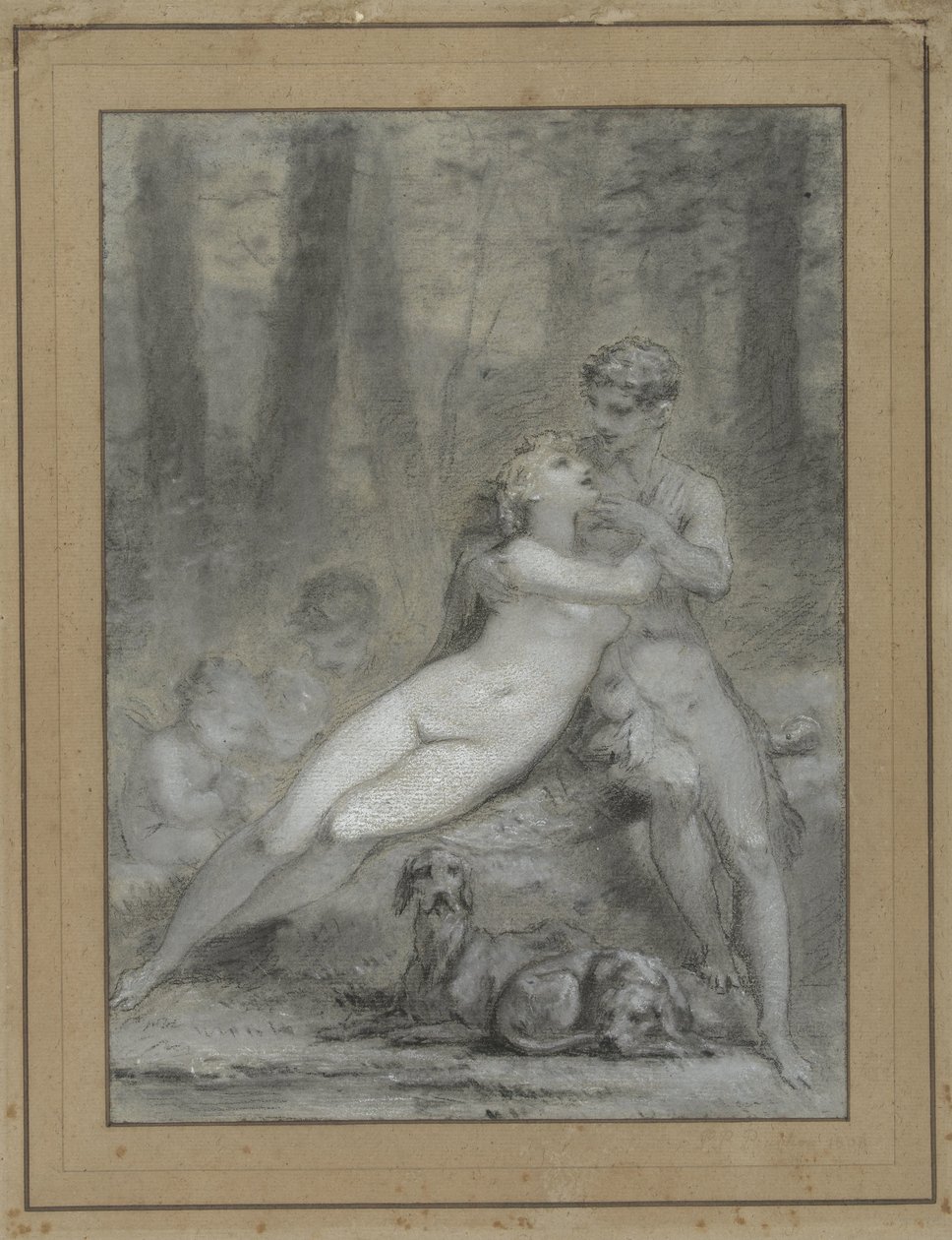 Venuše a Adonis od Pierre Prud