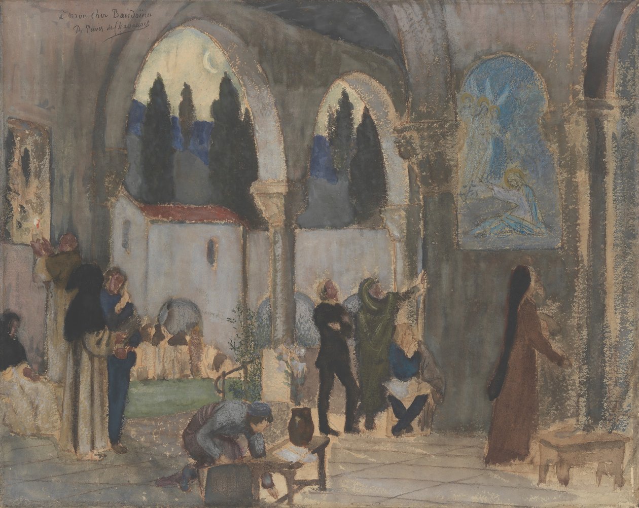 Křesťanská inspirace, 19. století. od Pierre Puvis de Chavannes