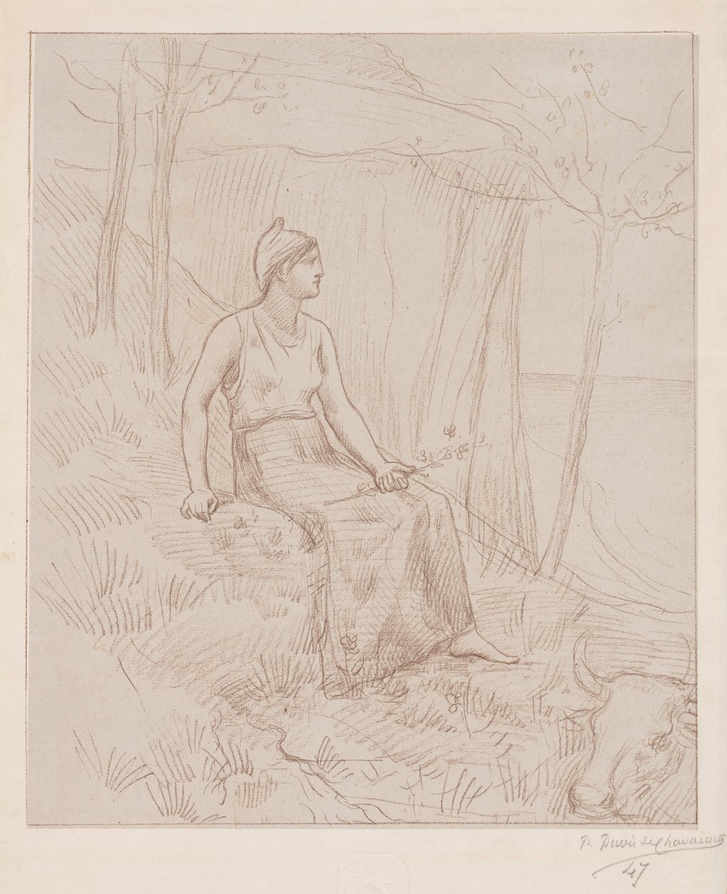 Normandie od Pierre Puvis de Chavannes