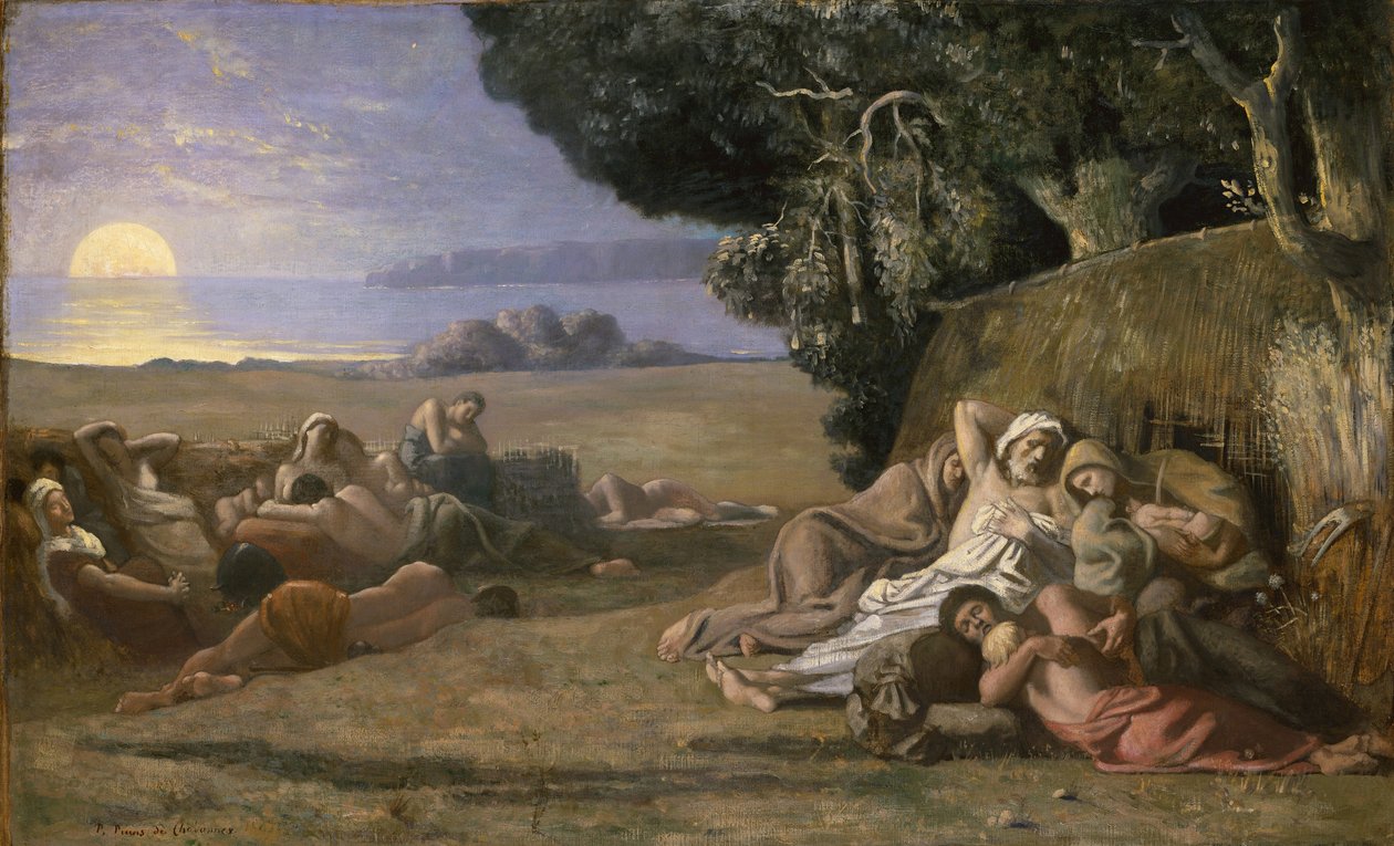 Spánek, kolem 1867-70 od Pierre Puvis de Chavannes