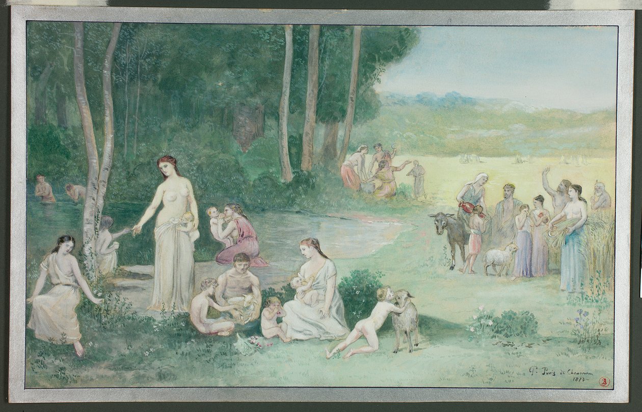 Léto od Pierre Puvis de Chavannes