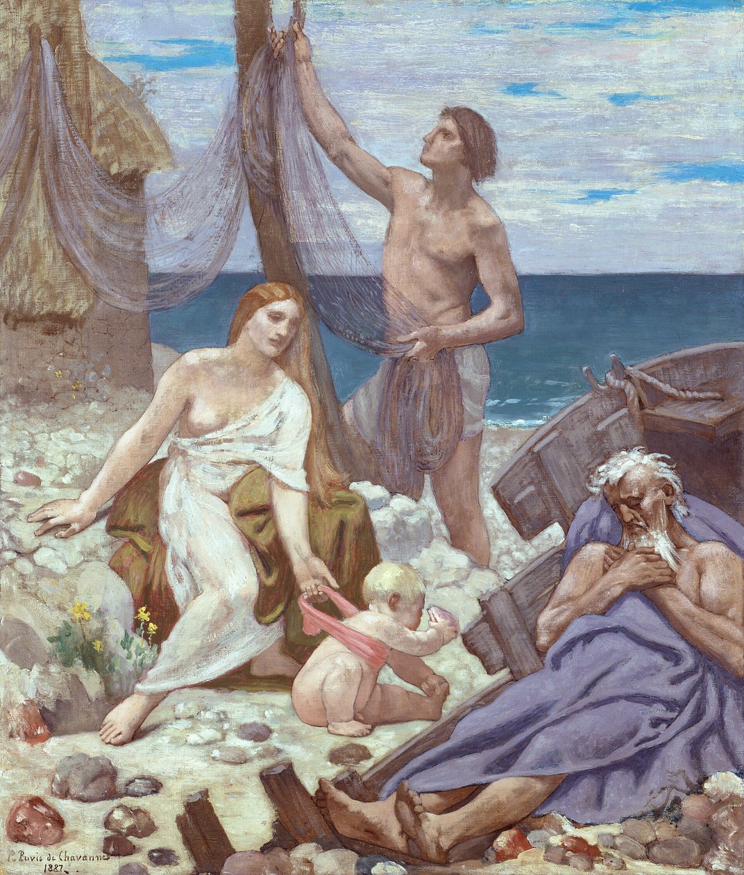 Rybářova rodina od Pierre Puvis de Chavannes