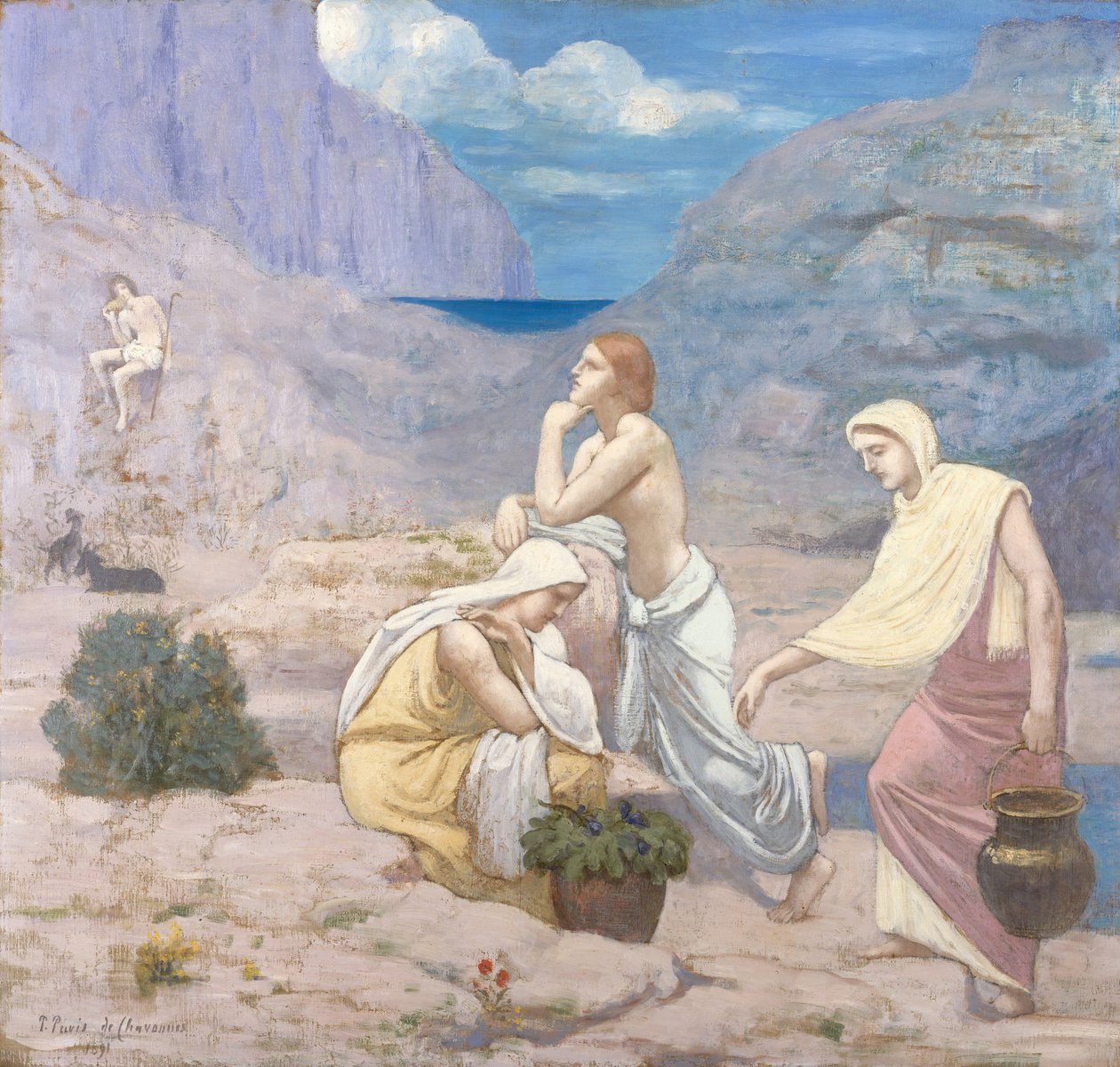 The Shepherds Song, 1891 od Pierre Puvis de Chavannes