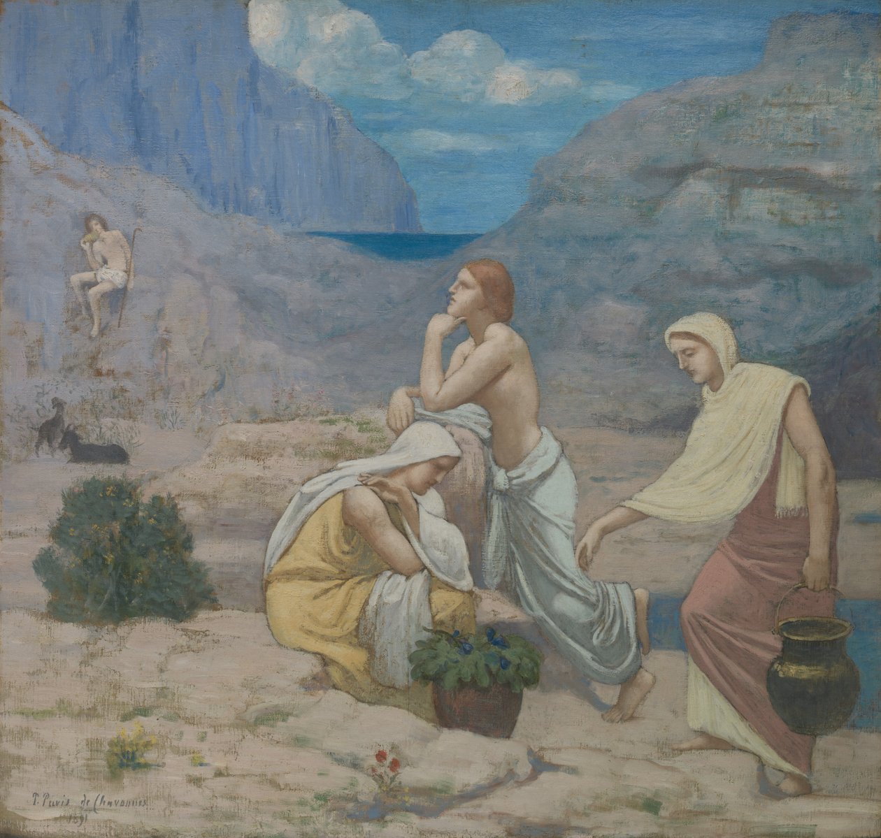 The Shepherds Song, 1891. od Pierre Puvis de Chavannes