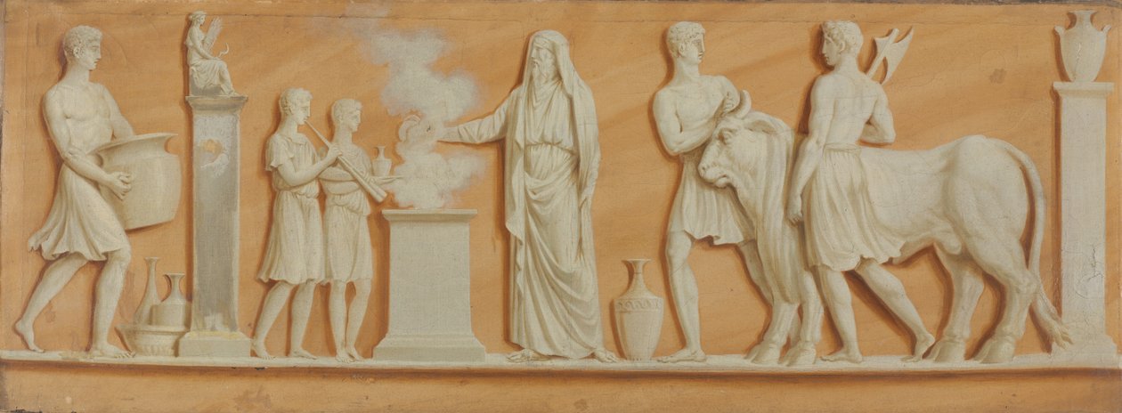Overdoor Painting, 1790s. od Pierre Rousseau