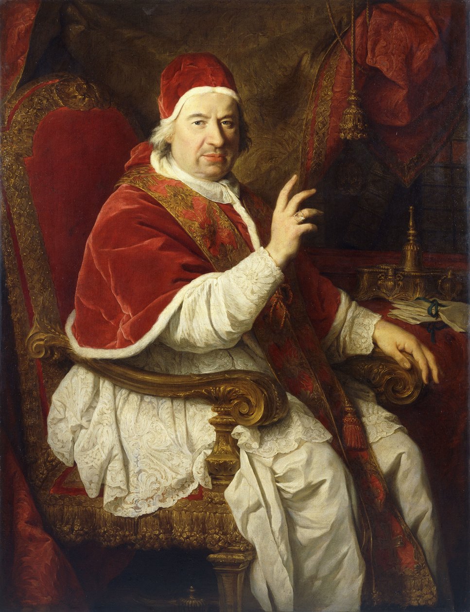 Portrét papeže Benedikta XIV od Pierre Subleyras
