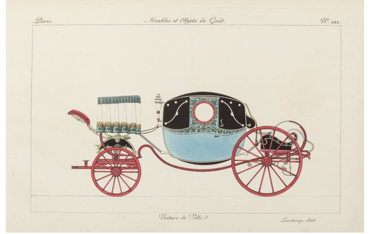 Městský vůz, 1800s. od Pierre de La Mesangere