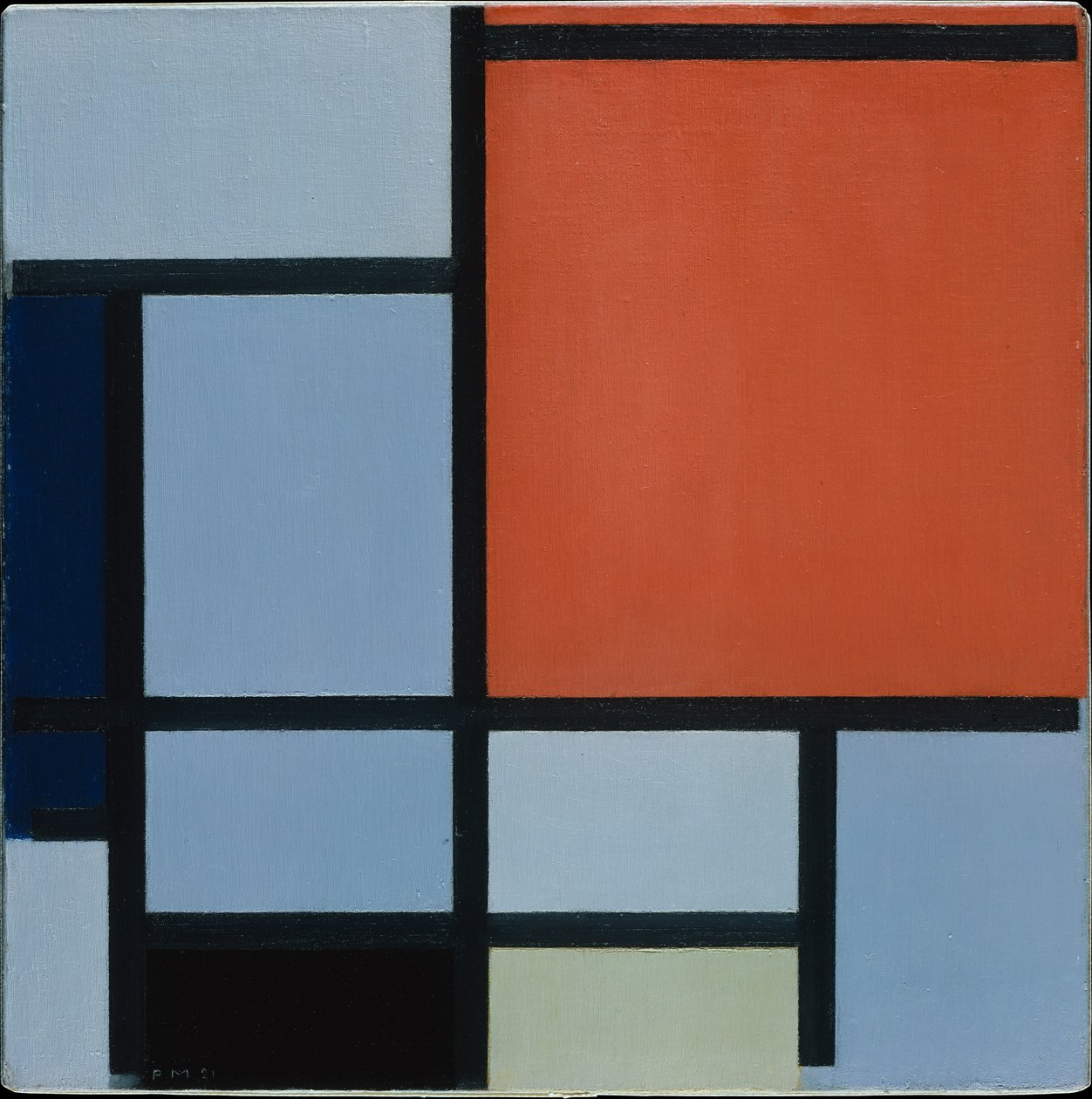 Kompozice, 1921 od Piet Mondrian