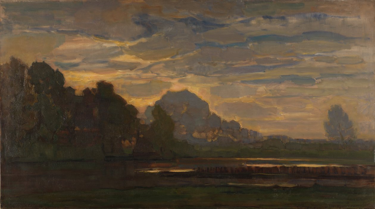 Fen poblíž Saasveld (velká verze) kolem roku 1907 od Piet Mondrian