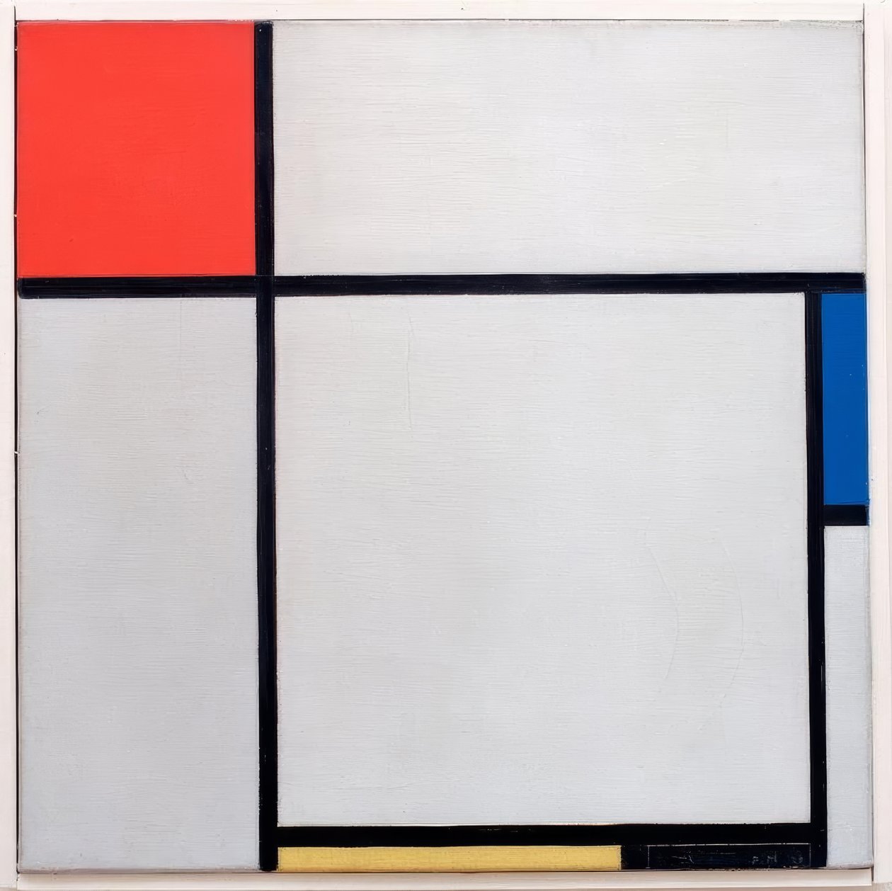 Složení; Složení s červenou, modrou, žlutou a černou od Piet Mondrian