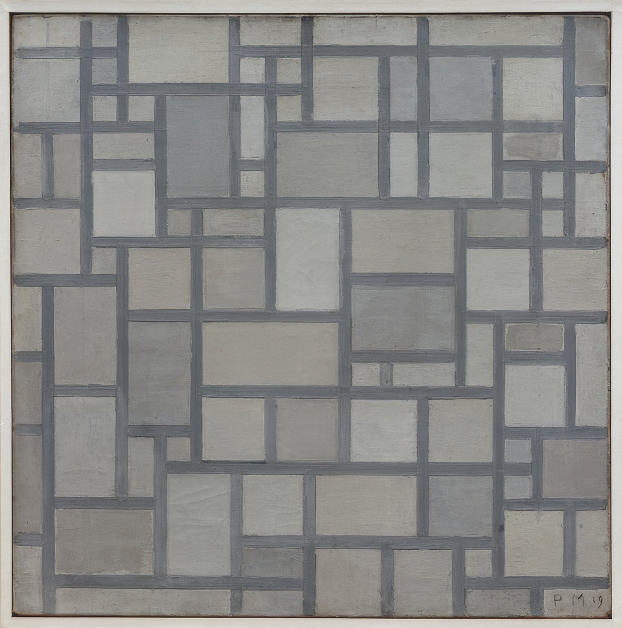 Kompozice s mřížovím 7 od Piet Mondrian