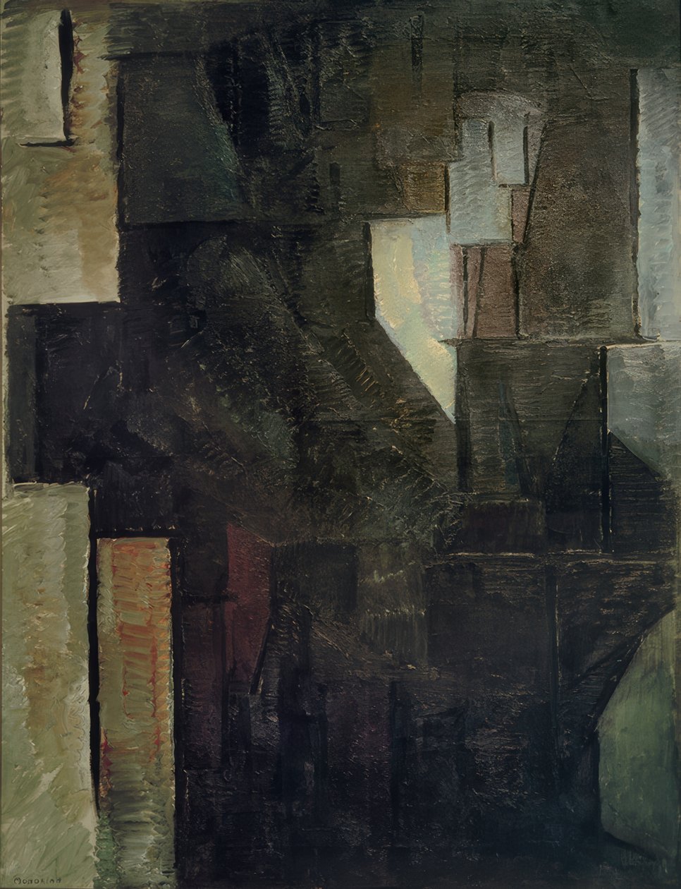 Portrét dámy od Piet Mondrian