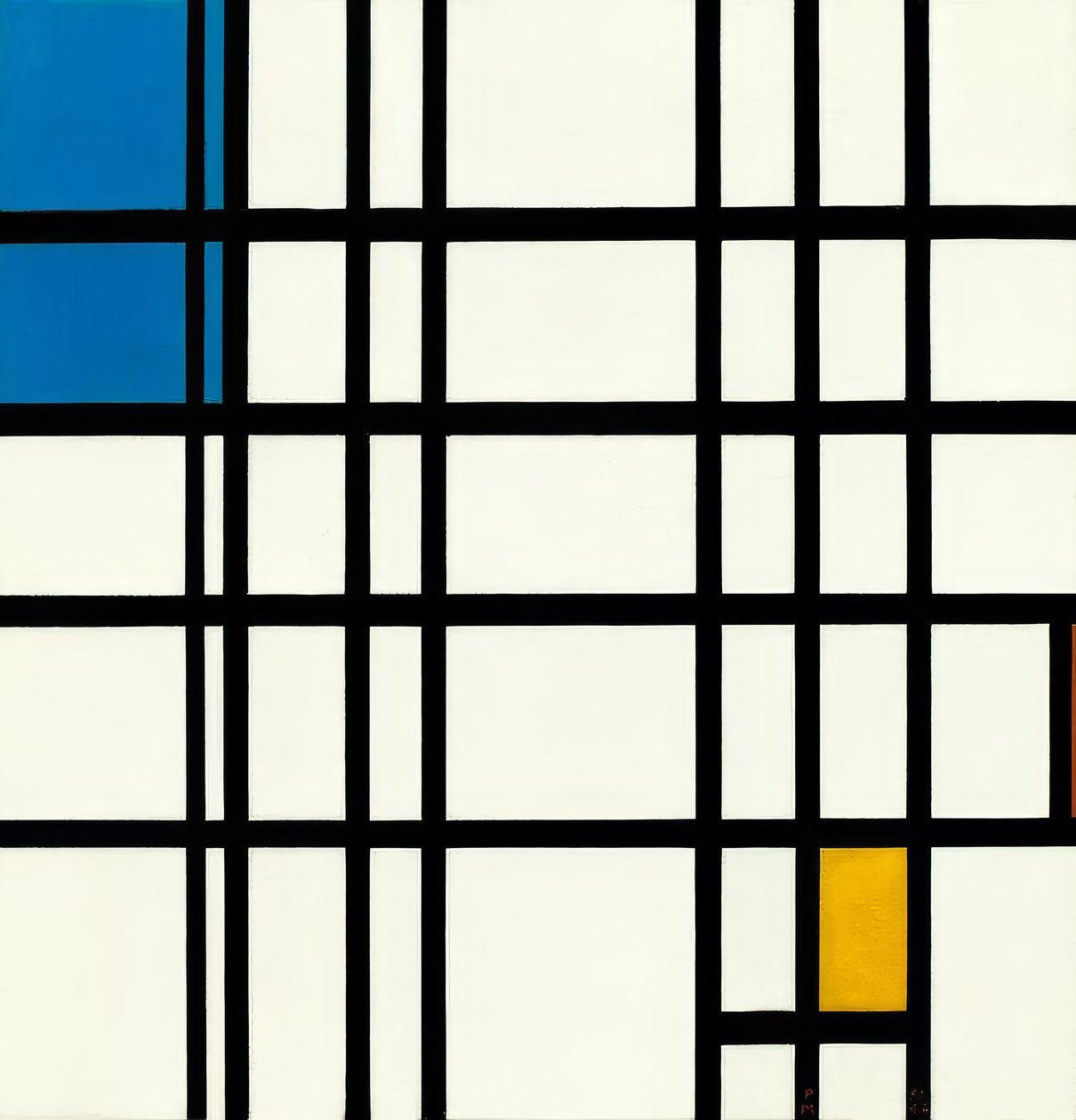 Rytmus přímek od Piet Mondrian