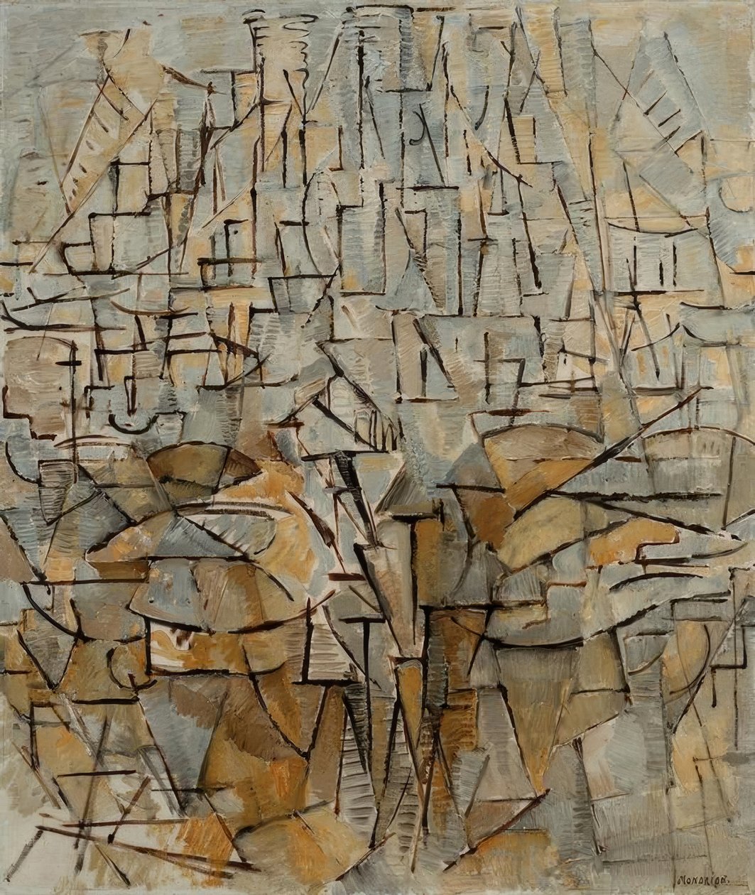 tabulka č. 4; složení č. VIII; Složení 3 od Piet Mondrian
