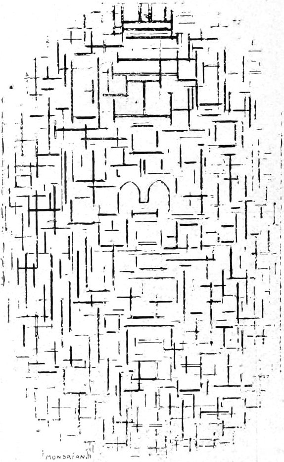 Výkres od Piet Mondrian