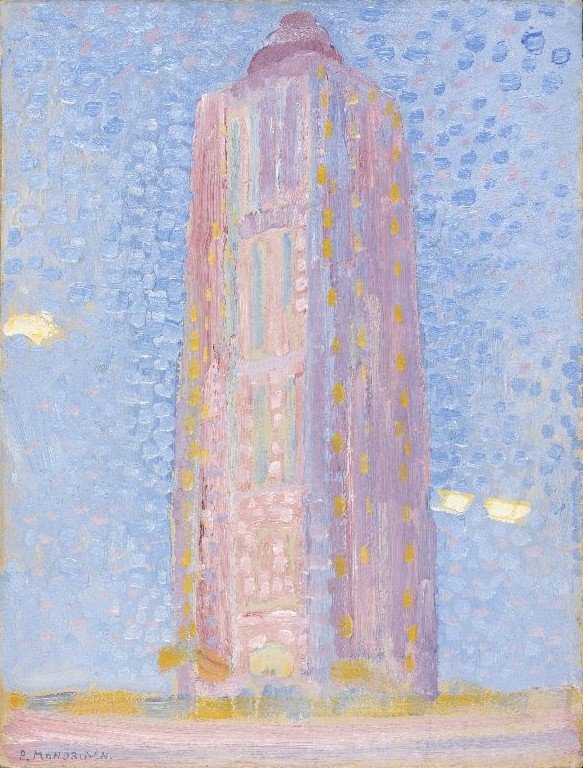 Maják ve Westkapelle od Piet Mondrian