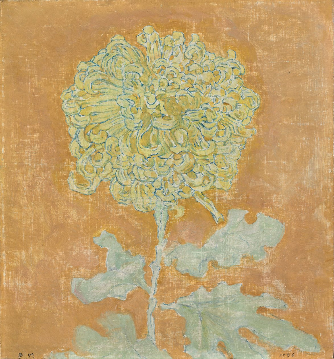 Chryzantéma, 1906-1942 od Piet Mondrian
