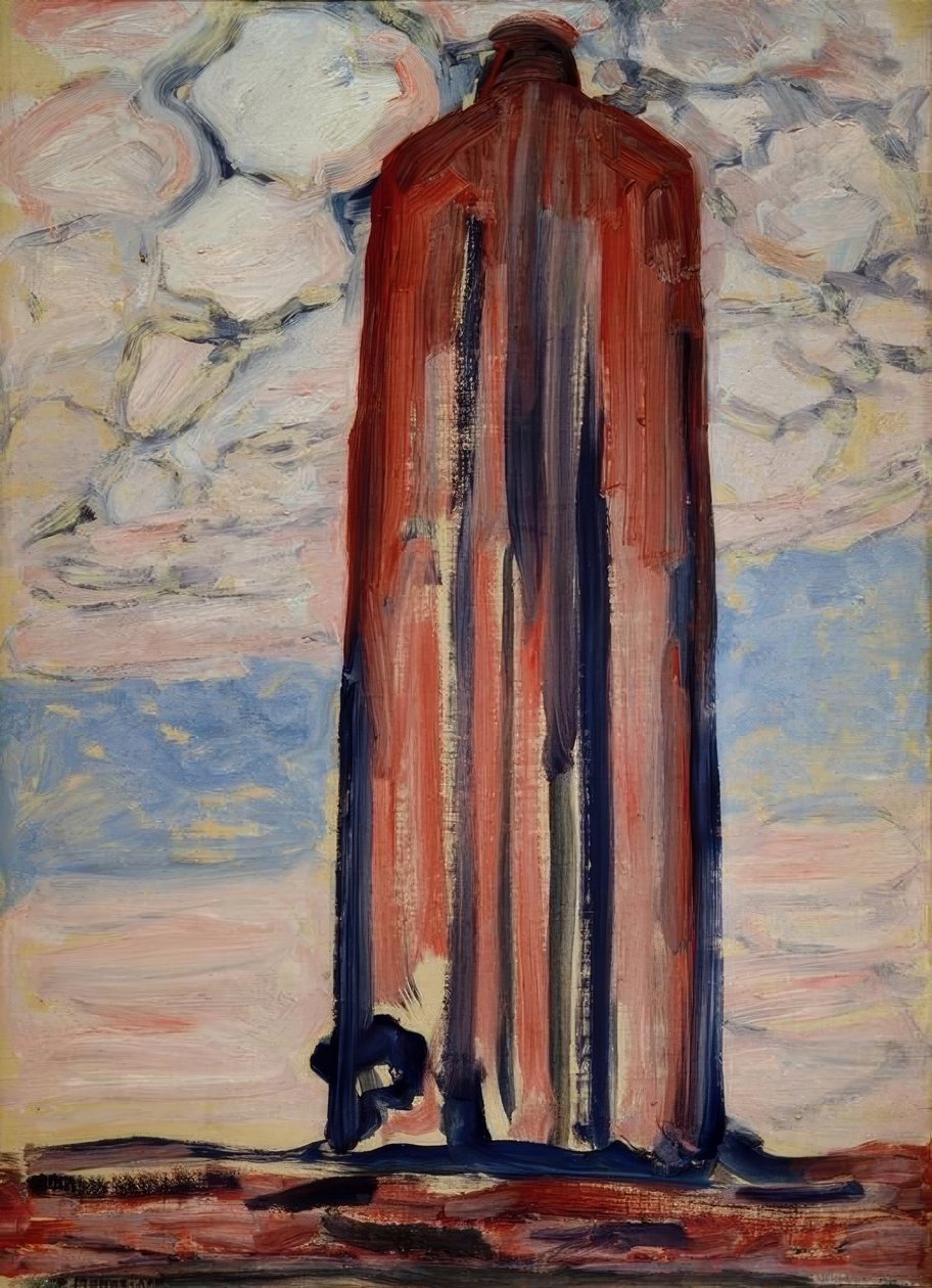Maják ve Westkapelle od Piet Mondrian