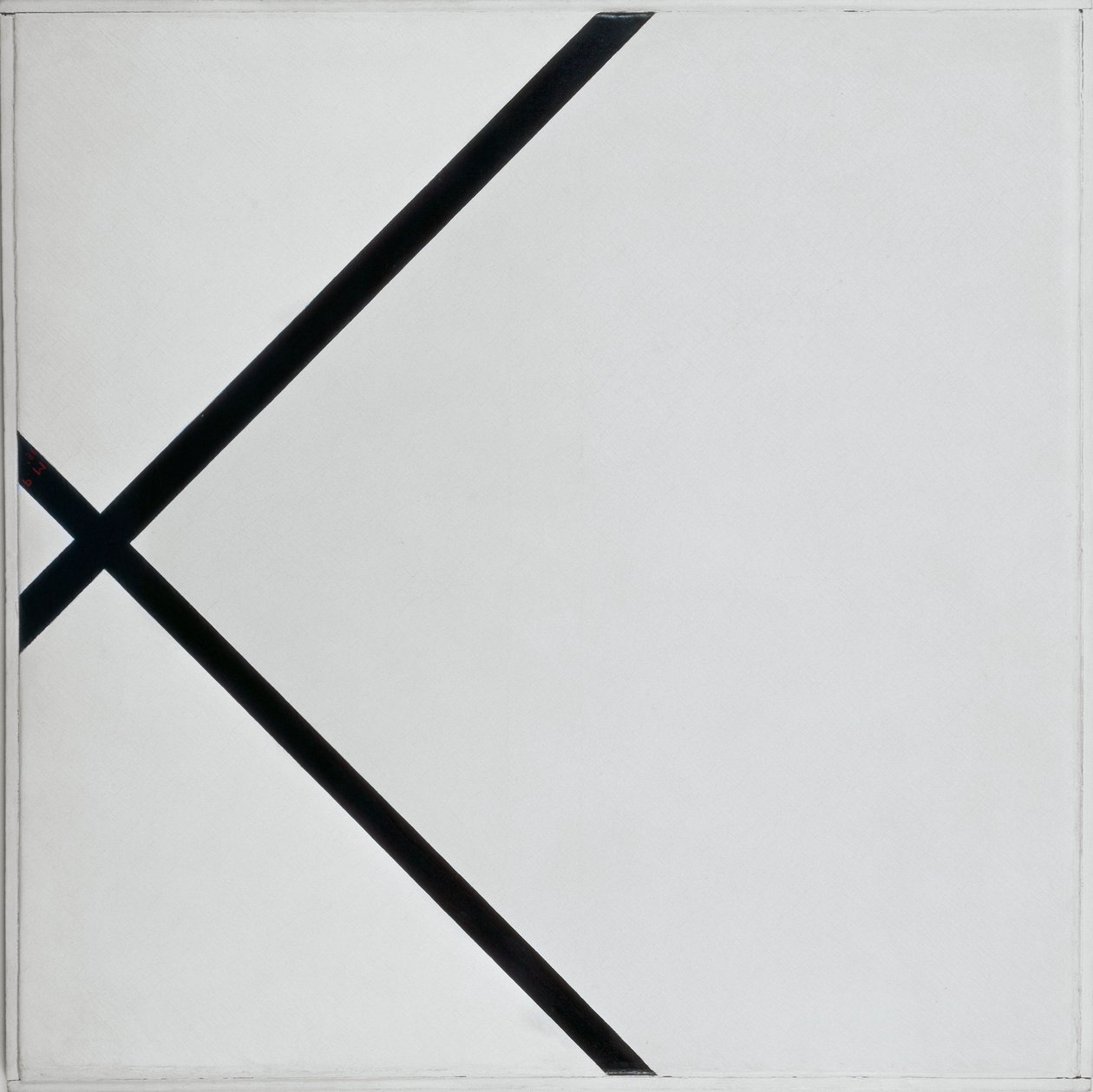 Složení pastilky se dvěma řádky od Piet Mondrian