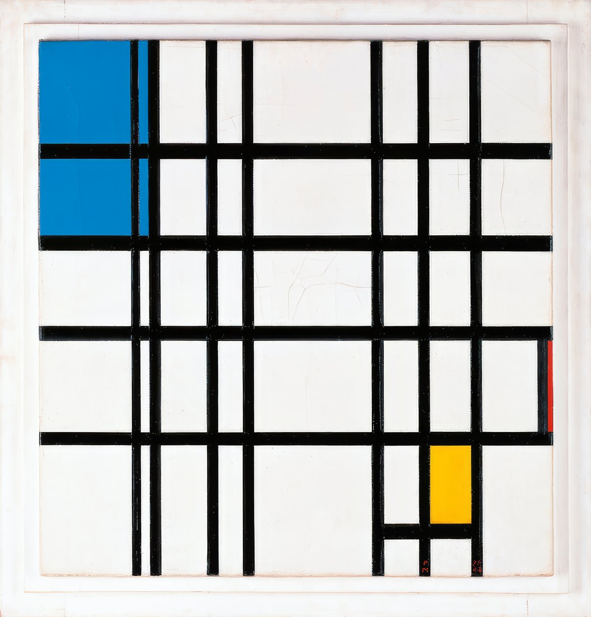 Rytmus černých čar od Piet Mondrian