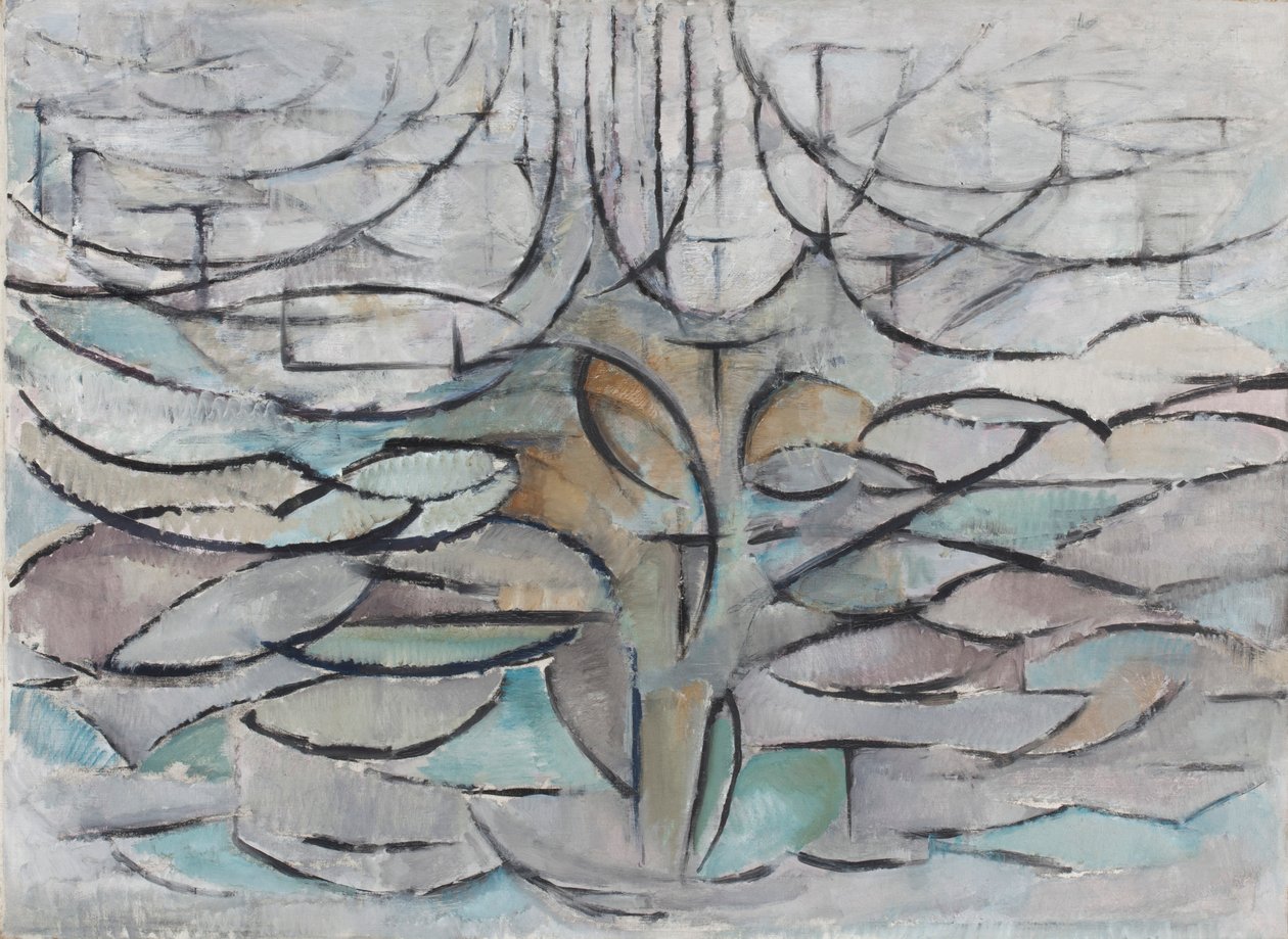 Kvetoucí jabloň, 1912. od Piet Mondrian