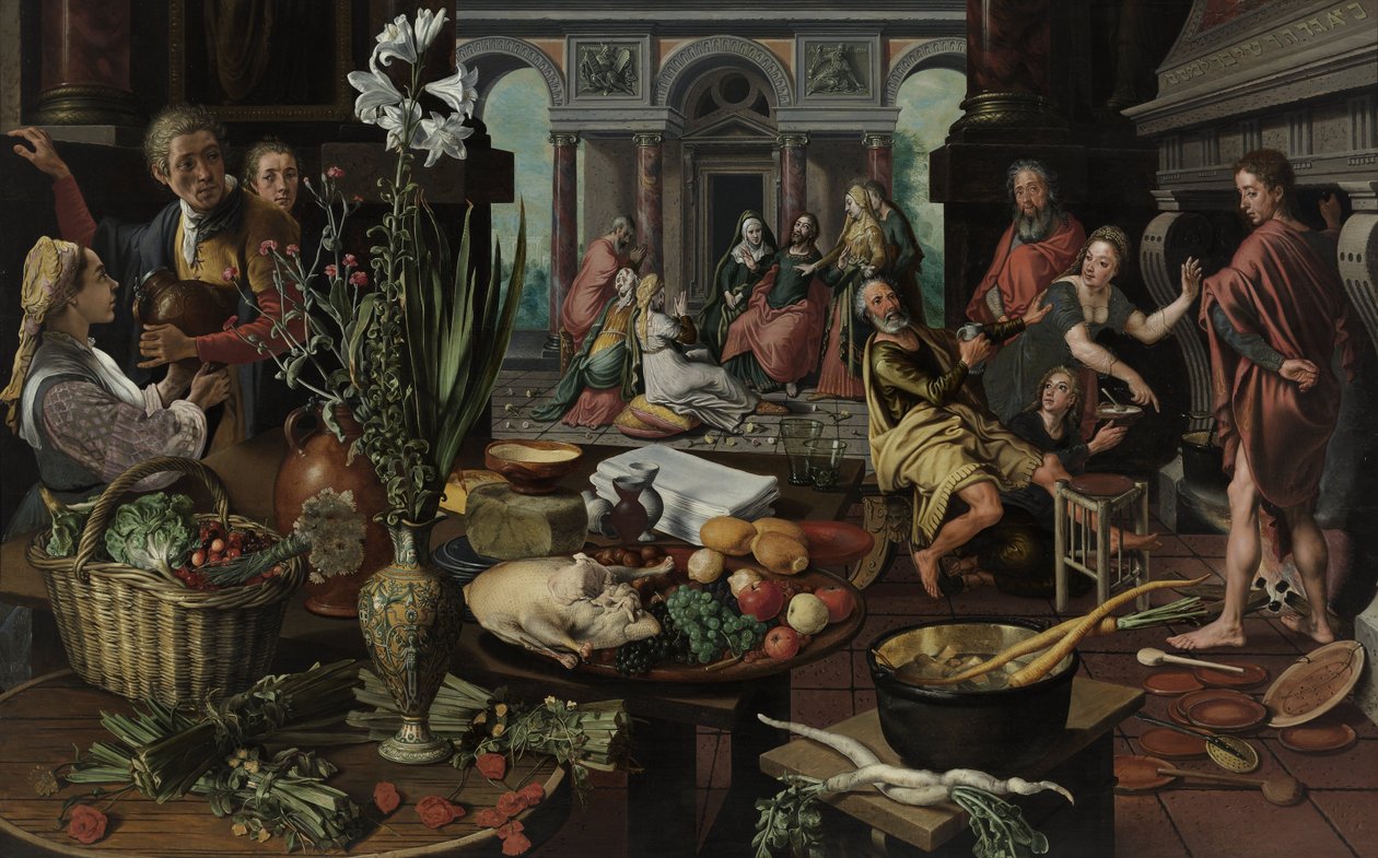 Kristus v domě Marty a Marie od Pieter Aertsen