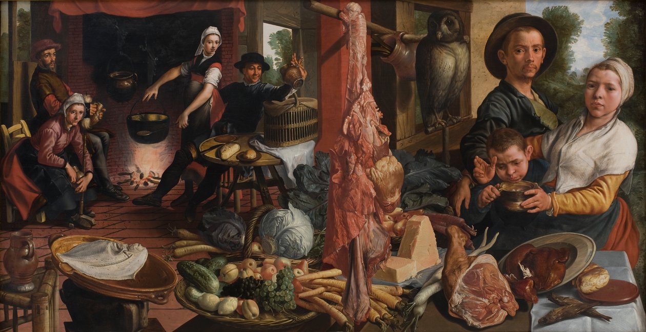 Chladná kuchyně. Voluptas Carnis od Pieter Aertsen