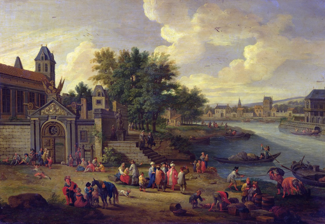 Pohled na loděnici, c.1680 od Pieter Bouts