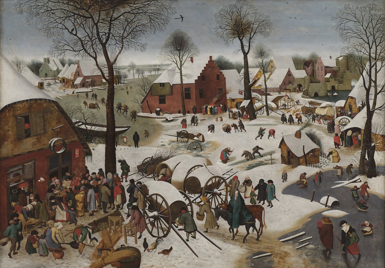 Sčítání lidu v Betlémě od Pieter Breughel the Younger