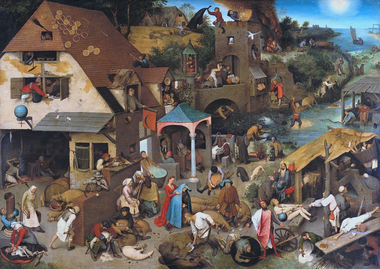 Holandská přísloví od Pieter Bruegel the Elder