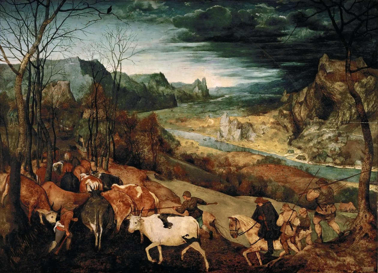 Návrat stáda (podzim) od Pieter Bruegel the Elder