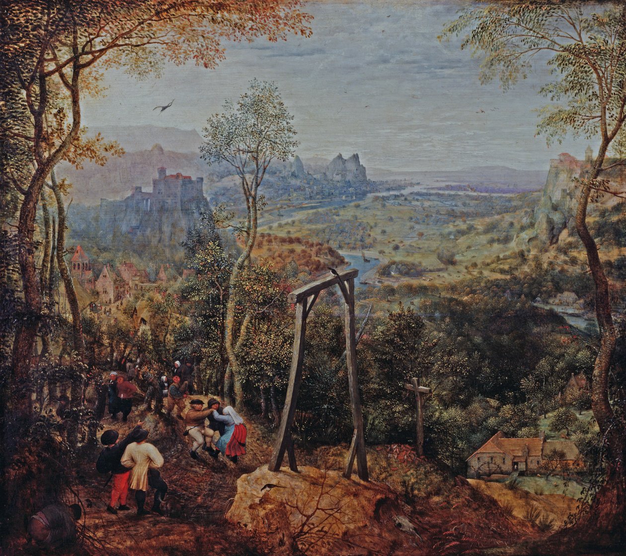 Straka na šibenici od Pieter Bruegel the Elder