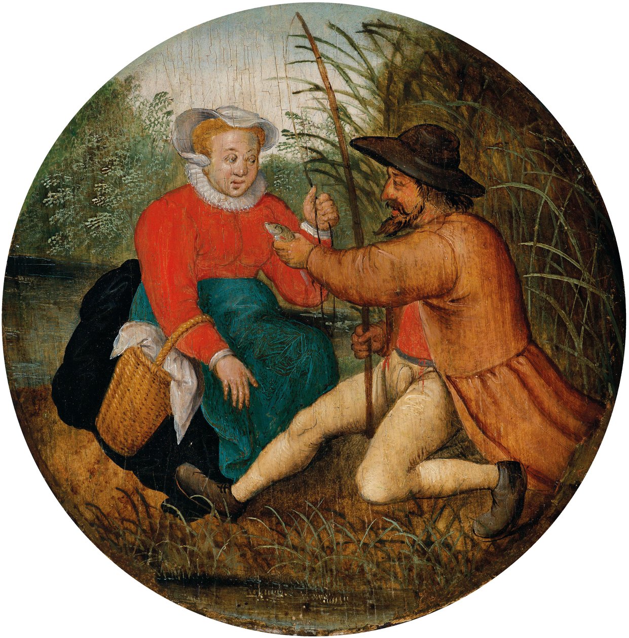 Pár rybaření od Pieter Brueghel the Younger