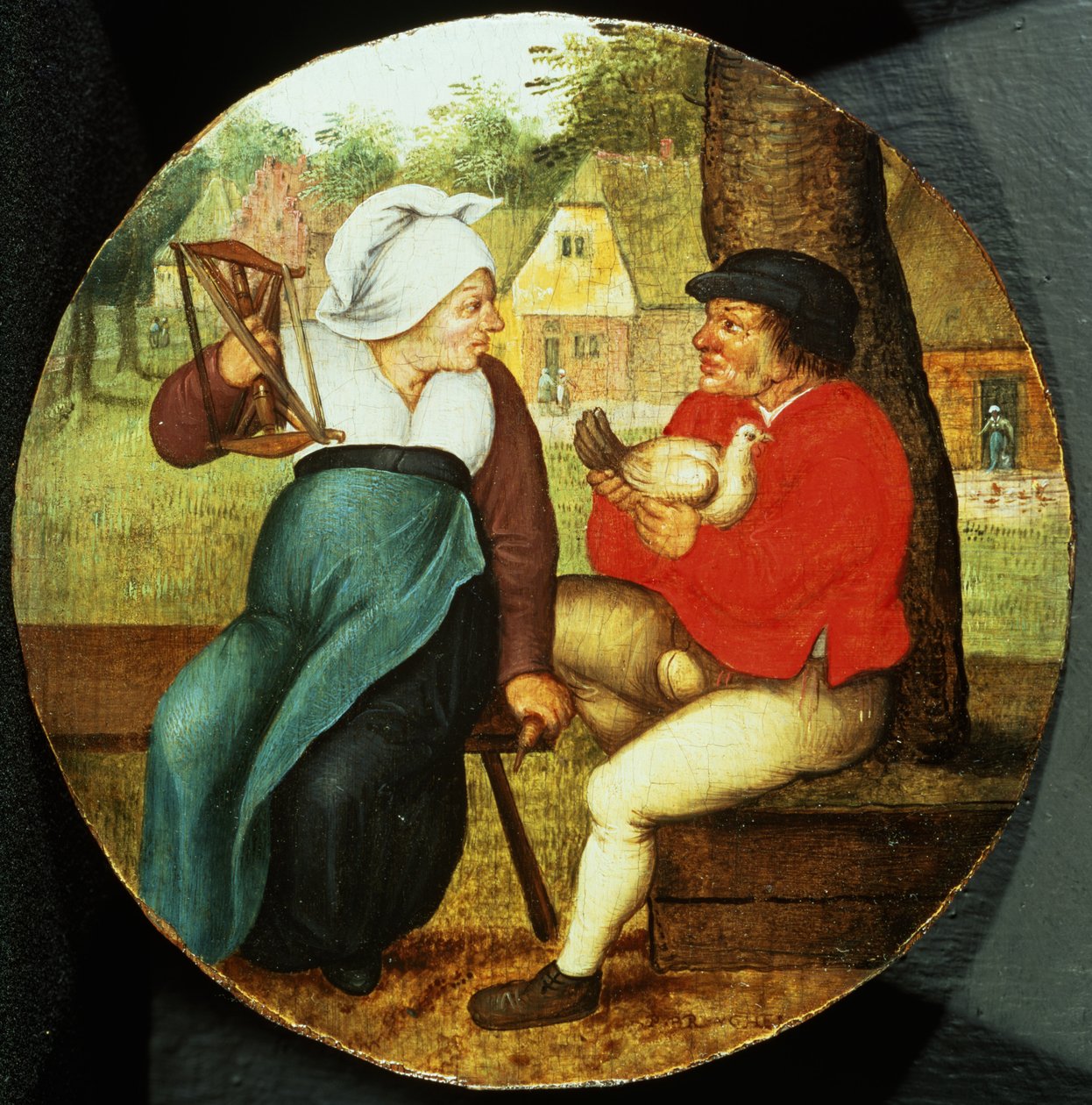 Vlámské přísloví (panel) od Pieter Brueghel the Younger