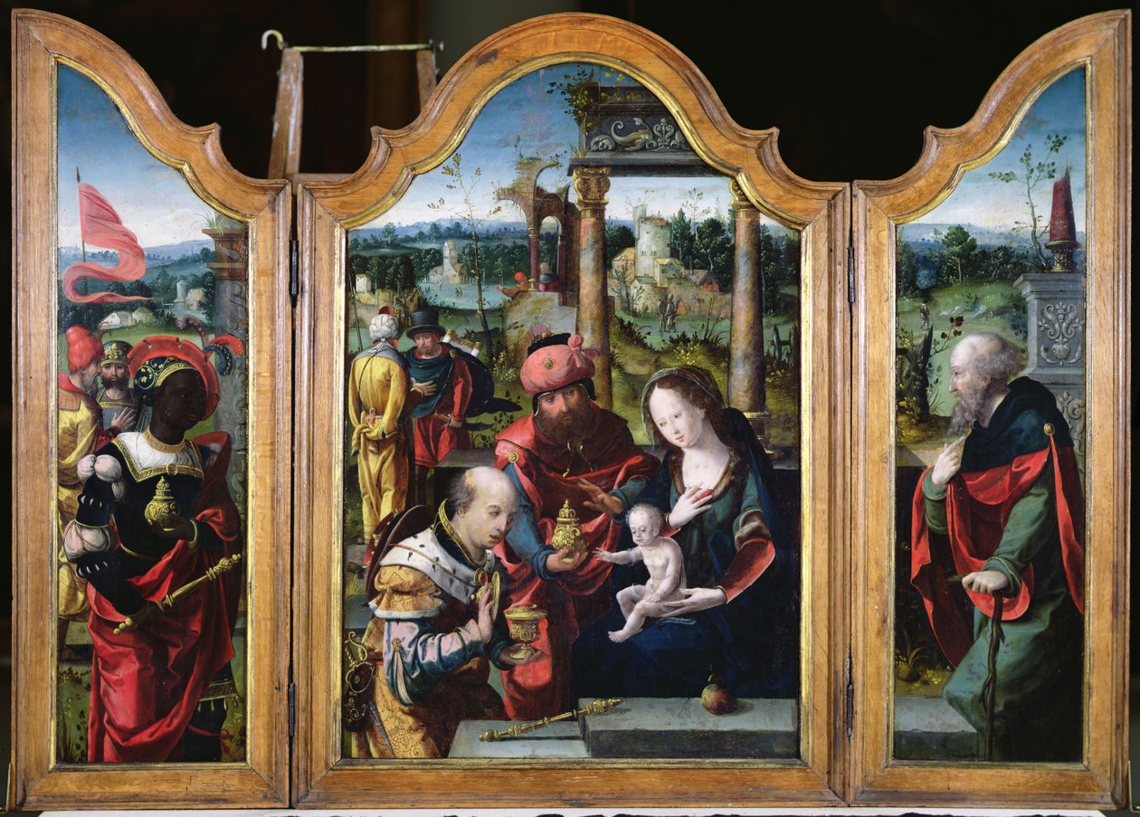 Klanění tří králů (viz 231760) od Pieter Coecke van Aelst