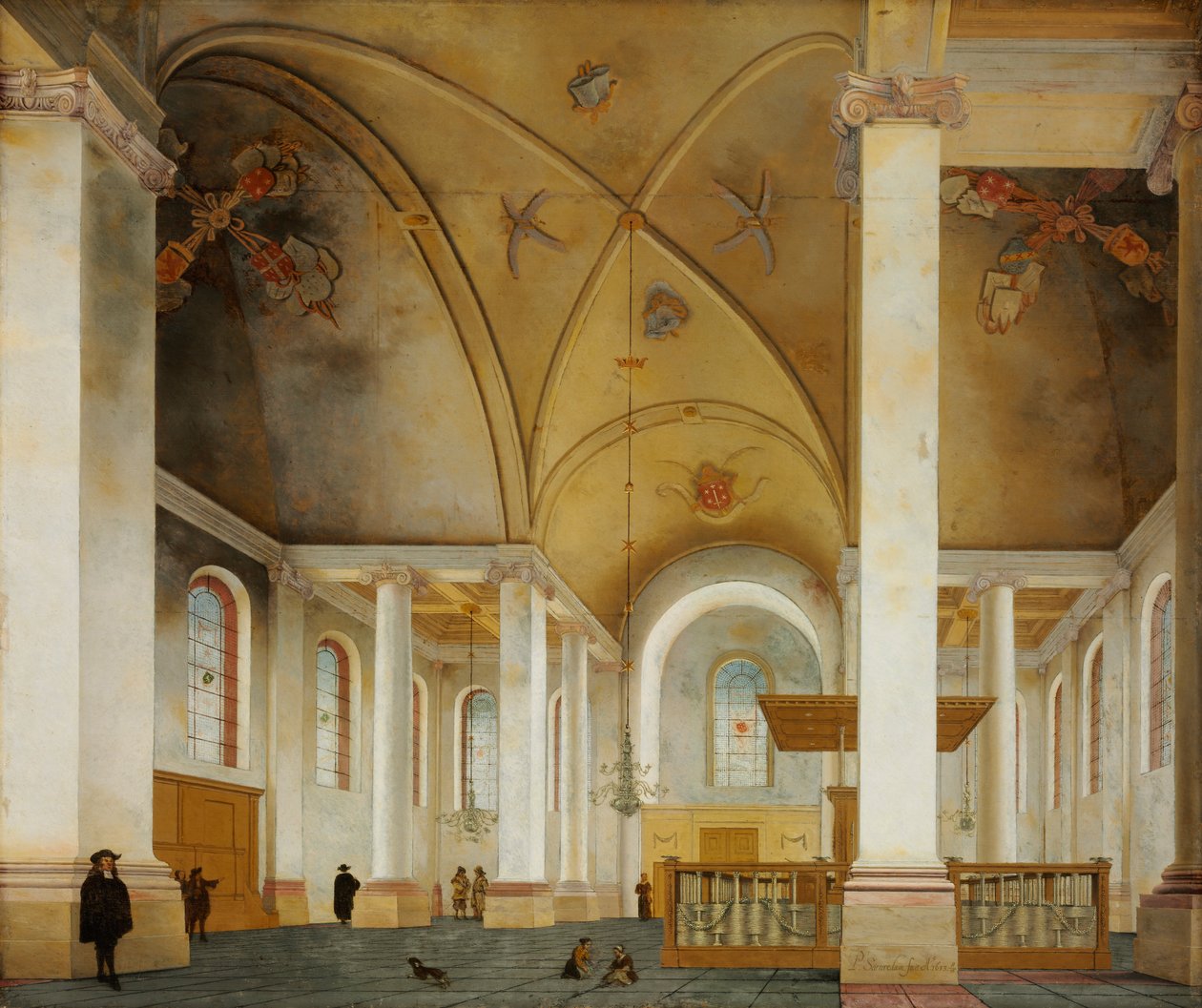 Nový kostel v Haarlemu od Pieter Janszoon Saenredam