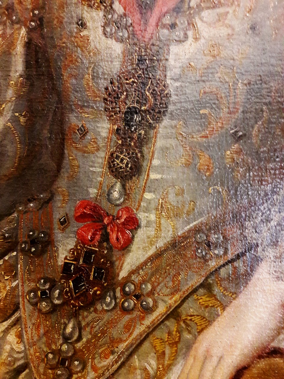 Portrét Constance Rakouska v korunovačním rouchu od Pieter Claesz Soutman