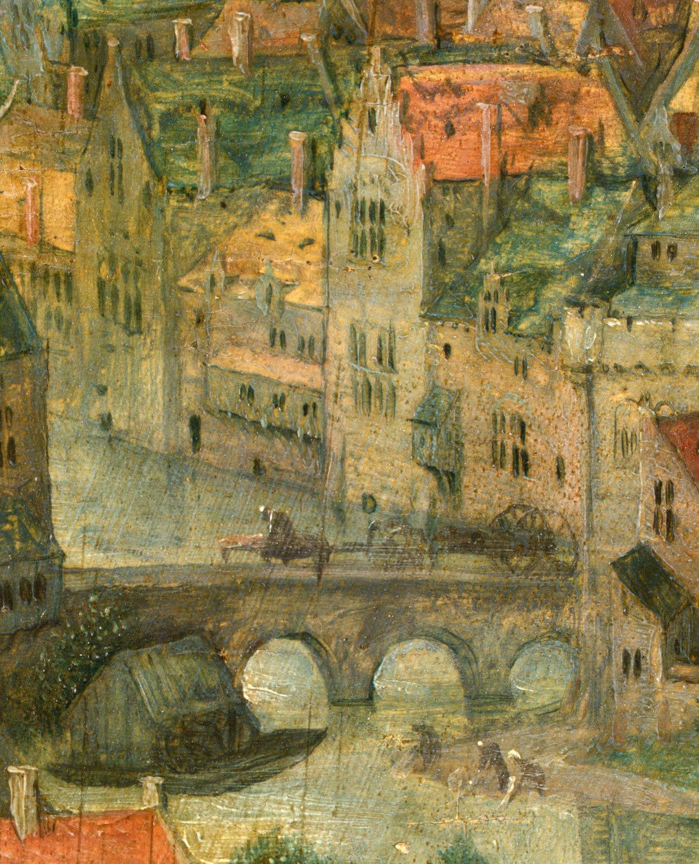 Detail města z Babylonské věže, 1563 od Pieter Bruegel the Elder