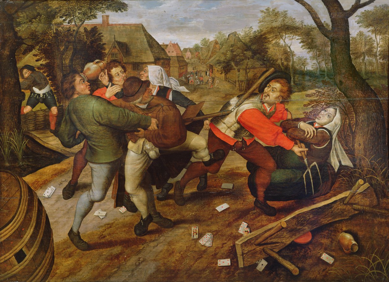 Rolnická rvačka od Pieter Brueghel the Younger
