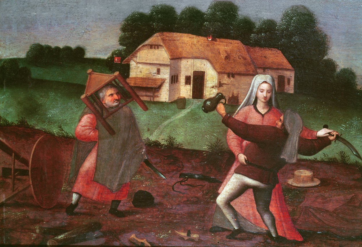 Rolnická rvačka od Pieter Brueghel the Younger