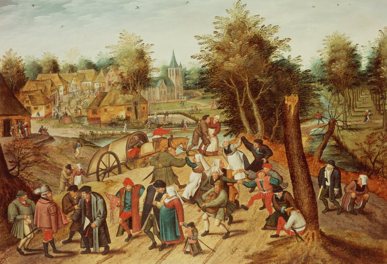 Návrat z Kermesse (panel) od Pieter Brueghel the Younger