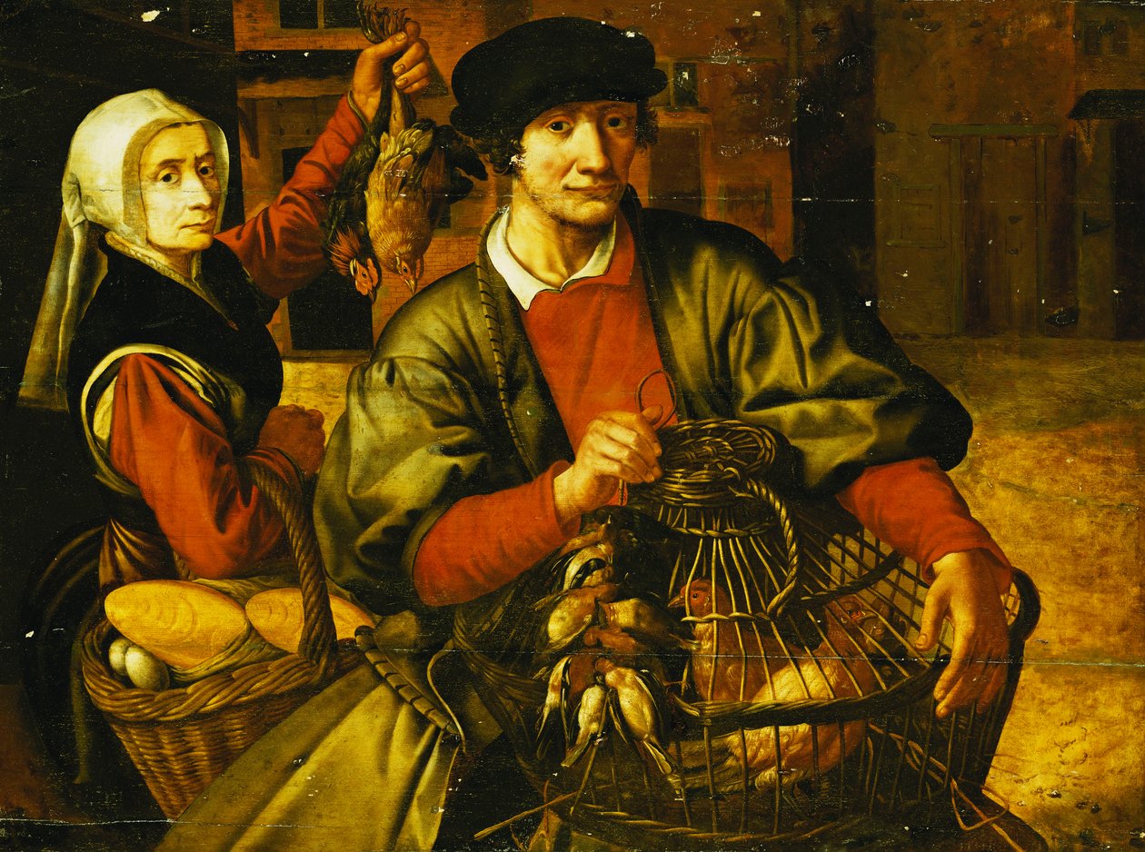Prodavač drůbeže, od Pieter Aertsen